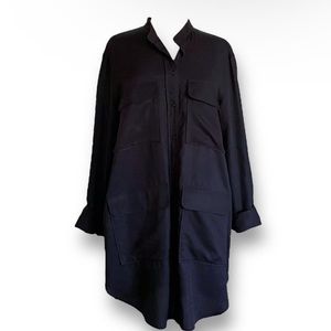 Stockholm Atelier x & Other Stories Black Button Up Oversized Dress |  Size 2
